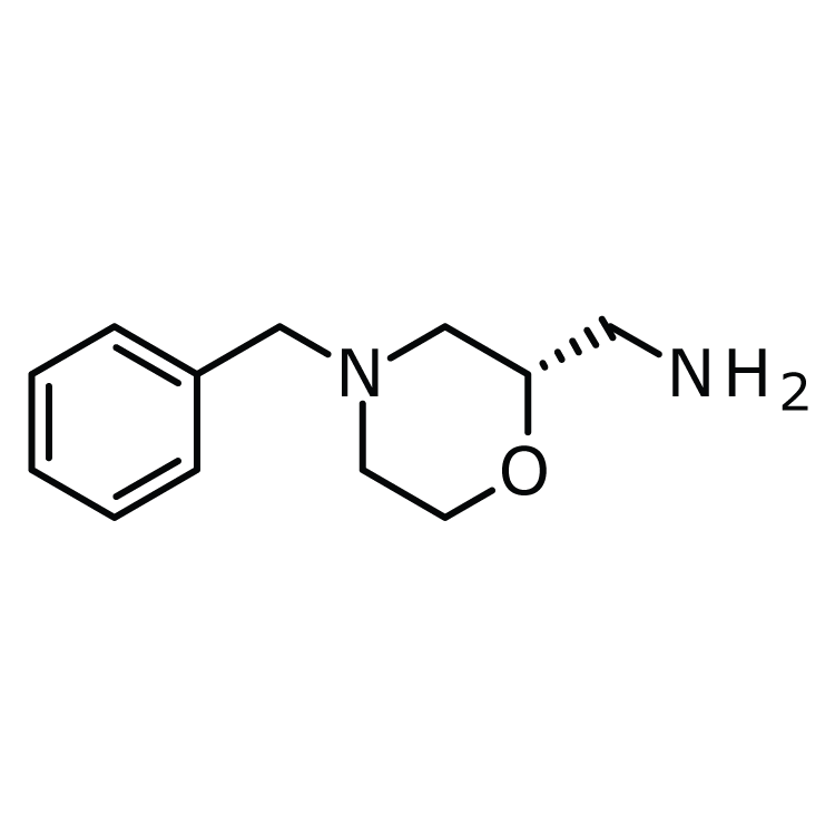 Structure of 186293-55-0 | (S)-(4-Benzylmorpholin-2-yl)methanamine