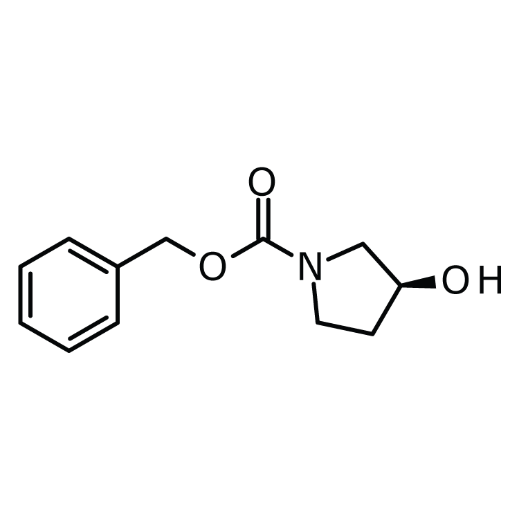 Structure of 100858-32-0 | (S)-1-Cbz-3-hydroxypyrrolidine