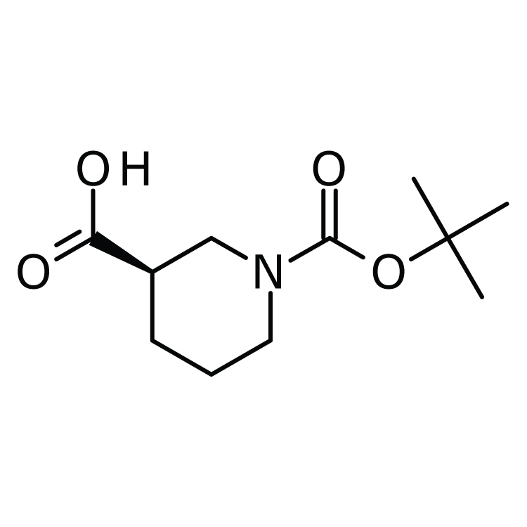 Structure of 163438-09-3 | (R)-1-Boc-piperidine-3-carboxylic acid