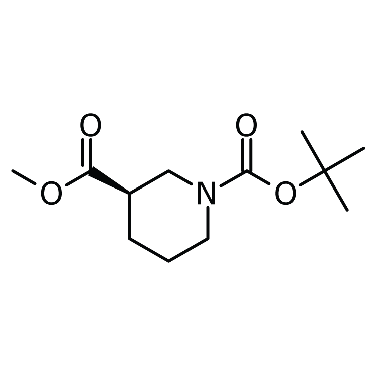 Structure of 934423-10-6 | (R)-Methyl 1-Boc-piperidine-3-carboxylate