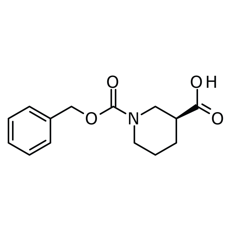 Structure of 88466-74-4 | (S)-1-Cbz-piperidine-3-carboxylic acid