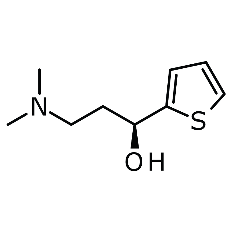 Structure of 132335-44-5 | (S)-(-)-N,N-Dimethyl-3-hydroxy-3-(2-thienyl)propanamine