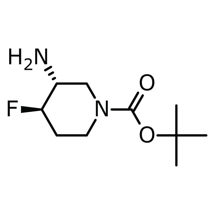 Structure of 1273567-30-8 | (3R,4R)-rel-3-Amino-1-Boc-4-fluoropiperidine