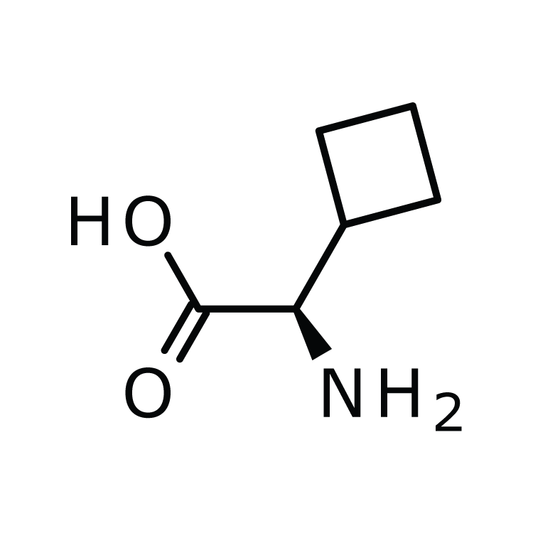 Structure of 49607-10-5 | (R)-2-Amino-2-cyclobutylacetic acid