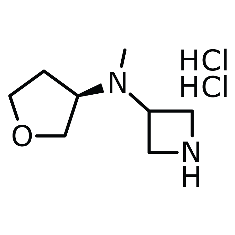 Structure of 1403763-30-3 | (R)-N-methyl-N-(tetrahydrofuran-3-yl)azetidin-3-amine dihydrochloride