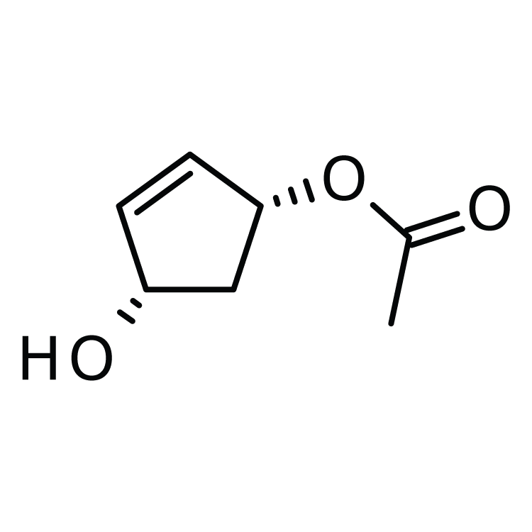 Structure of 60410-16-4 | [(1R,4S)-4-hydroxy-1-cyclopent-2-enyl] acetate
