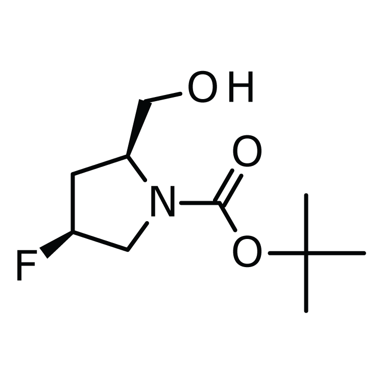 Structure of 317356-27-7 | (2S,4S)-1-(tert-Butoxycarbonyl)-4-fluoro-2-hydroxymethylpyrrolidine