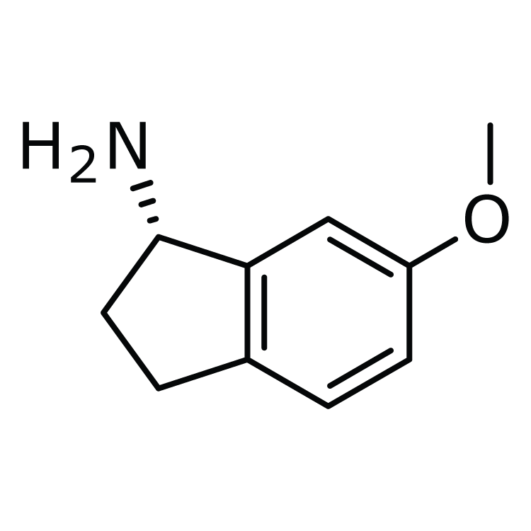 Structure of 168903-23-9 | (1S)-6-Methoxy-2,3-dihydro-1H-inden-1-amine