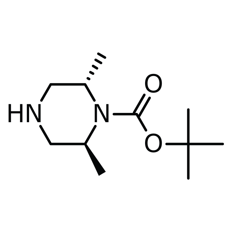 Structure of 574007-66-2 | (2S,6S)-tert-Butyl 2,6-dimethylpiperazine-1-carboxylate