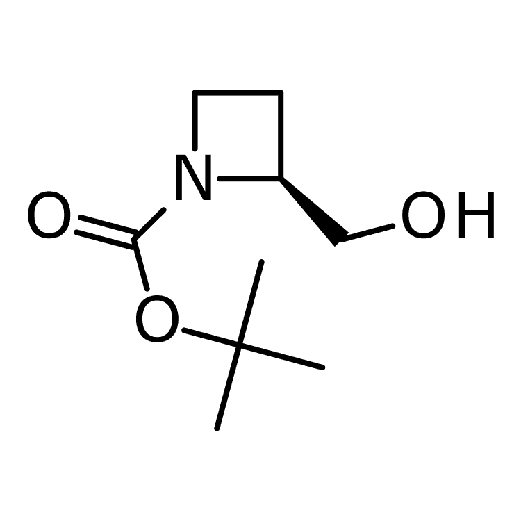 Structure of 161511-85-9 | (S)-1-Boc-2-azetidinemethanol