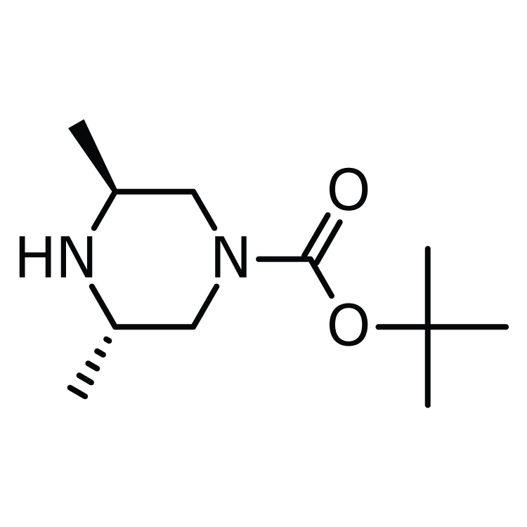 Structure of 888327-50-2 | (3S,5S)-tert-Butyl 3,5-dimethylpiperazine-1-carboxylate