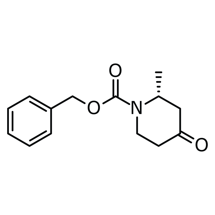 Structure of 852051-10-6 | (R)-1-Cbz-2-Methylpiperidin-4-one