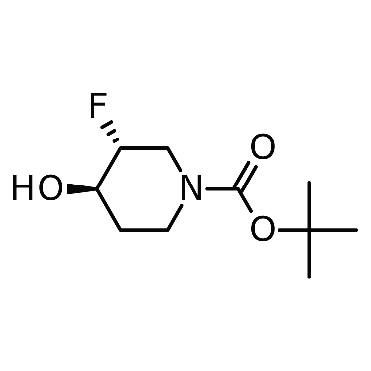 Structure of 1174020-43-9 | (3R,4R)-1-Boc-3-fluoro-4-hydroxypiperidine
