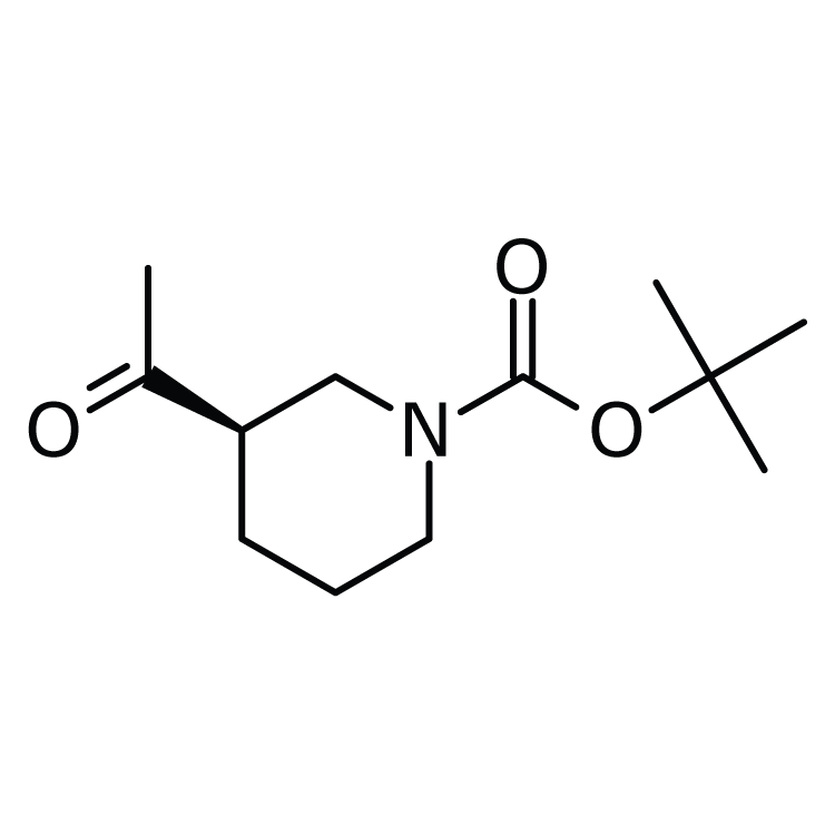 Structure of 942143-25-1 | (R)-1-Boc-3-acetylpiperidine