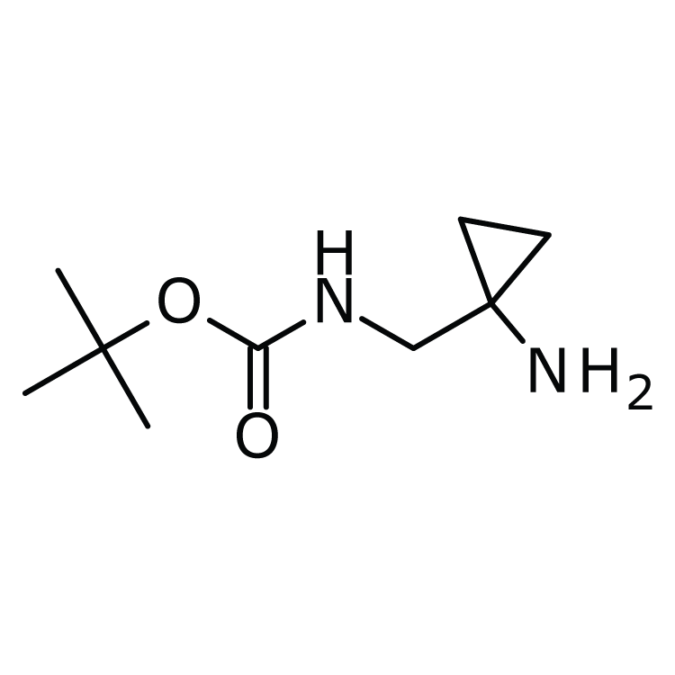 Structure of 934481-48-8 | (1-Amino-cyclopropylmethyl)-carbamic acid tert-butyl ester