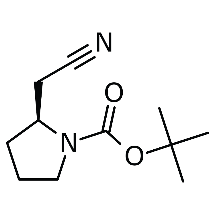Structure of 142253-50-7 | (S)-1-Boc-2-(cyanomethyl)pyrrolidine