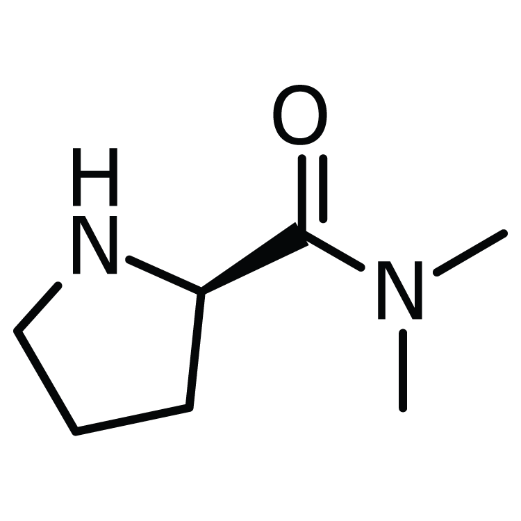 Structure of 566159-08-8 | (2R)-N,N-Dimethylpyrrolidine-2-carboxamide