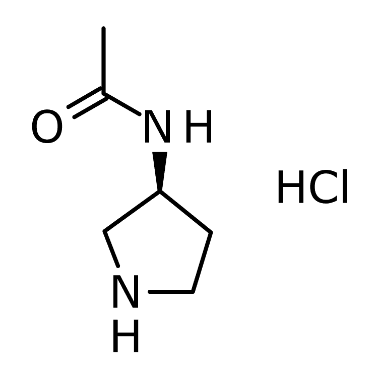 Structure of 1246277-44-0 | (3S)-(-)-3-Acetamidopyrrolidine hydrochloride