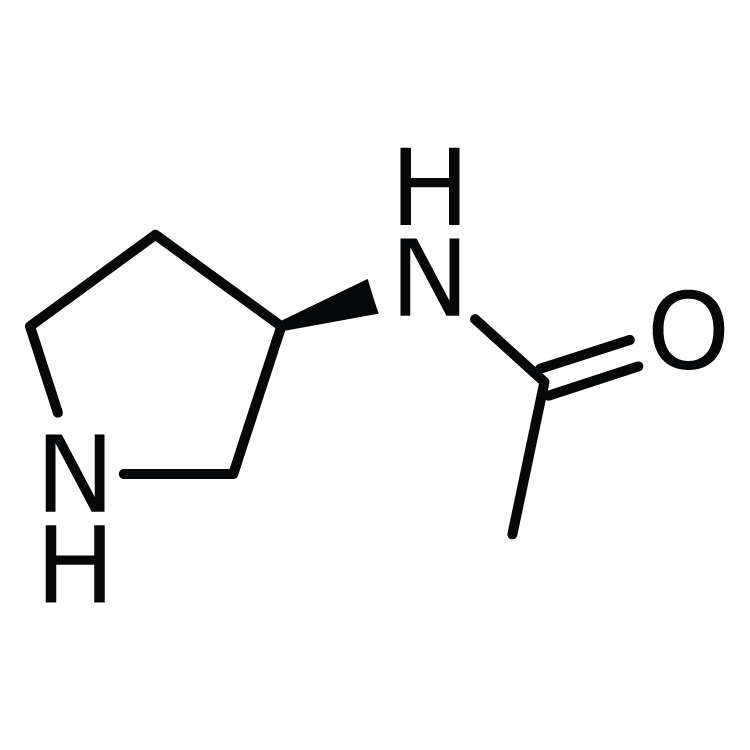 Structure of 131900-62-4 | (3R)-(-)-3-Acetamidopyrrolidine