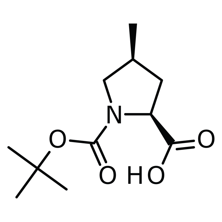 Structure of 364750-81-2 | (4S)-1-Boc-4-methyl-L-proline
