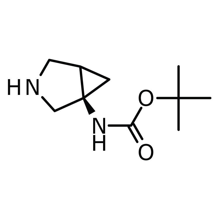 Structure of 1250883-73-8 | (R)-1-(Boc-amino)-3-azabicyclo[3.1.0]hexane