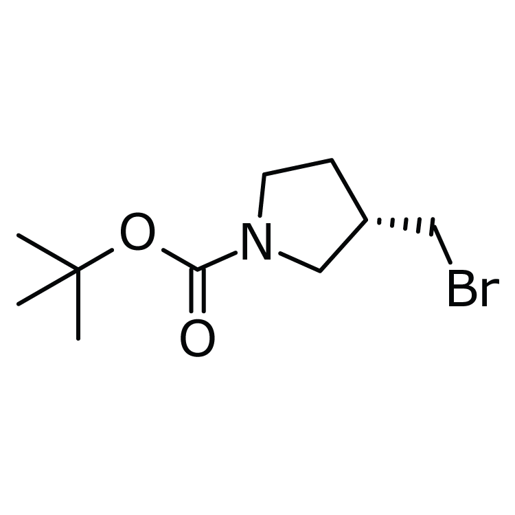 Structure of 1067230-64-1 | (S)-1-Boc-3-(bromomethyl)pyrrolidine
