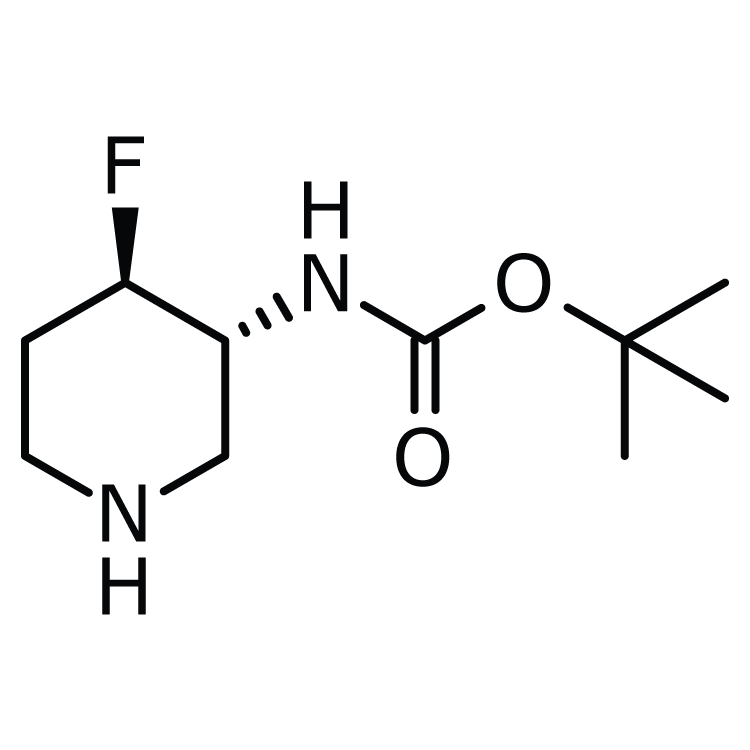 Structure of 1052713-47-9 | (3R,4R)-3-(Boc-amino)-4-fluoropiperidine