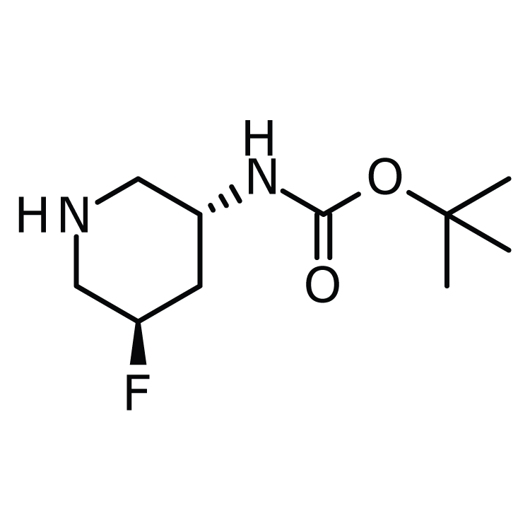 Structure of 1363378-07-7 | (3R,5R)-3-(Boc-amino)-5-fluoropiperidine