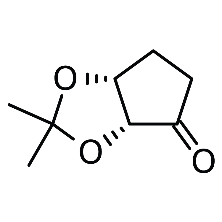 Structure of 595581-64-9 | (3aR,6aR)-Tetrahydro-2,2-dimethyl-4H-cyclopenta-1,3-dioxol-4-one