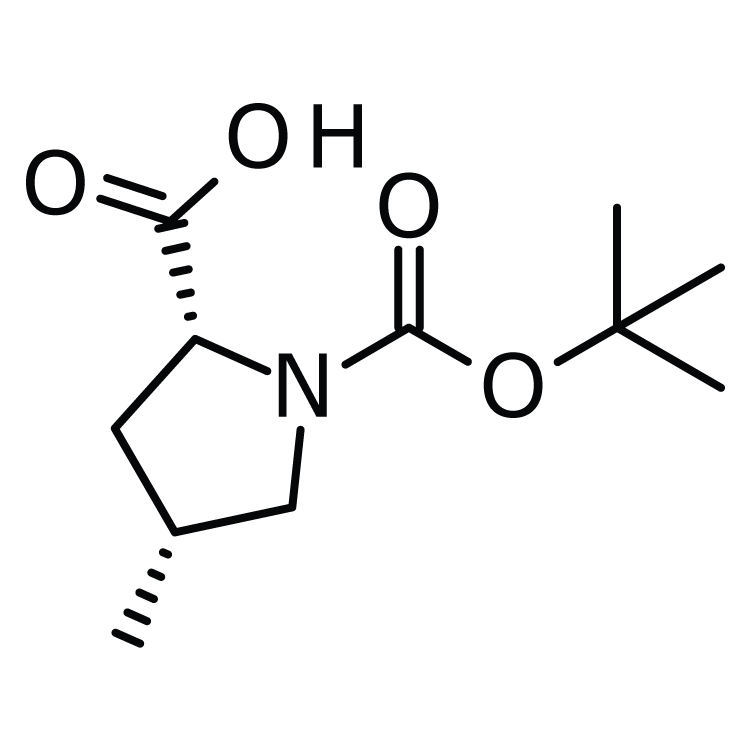 Structure of 871727-77-4 | (2R,4R)-1-Boc-4-methylpyrrolidine-2-carboxylic acid