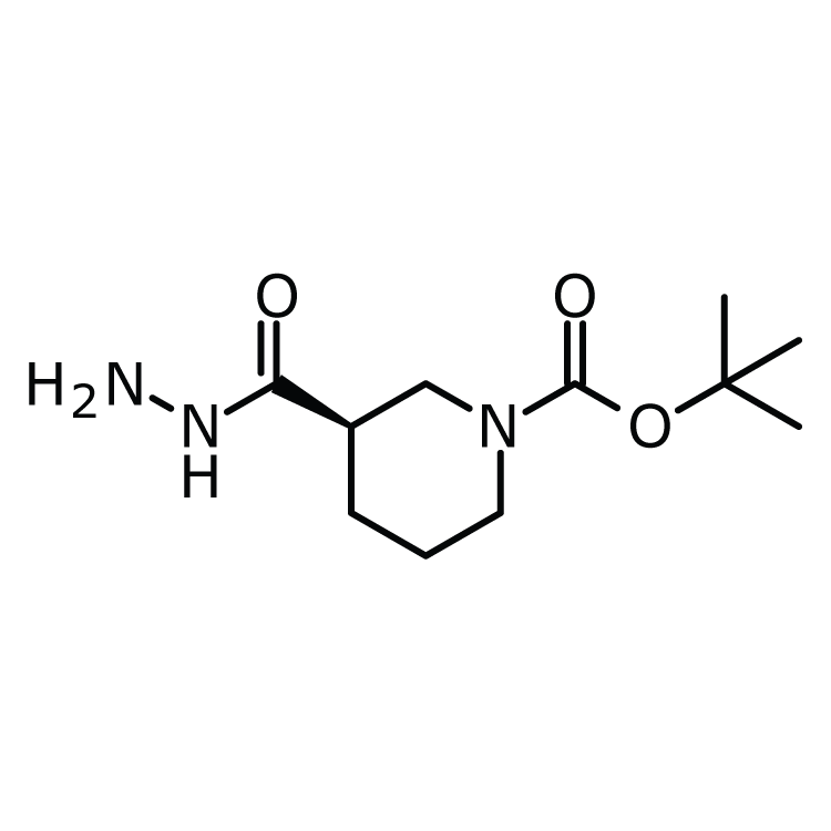 Structure of 1002359-83-2 | (R)-1-Boc-piperidine-3-carboxylic acid hydrazide