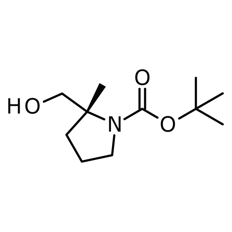 Structure of 1207754-99-1 | (2R)-1-Boc-2-methylpyrrolidine-2-methanol