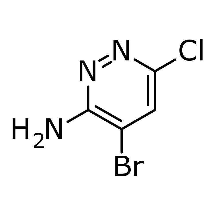 Structure of 446273-59-2 | 3-Amino-4-bromo-6-chloropyridazine