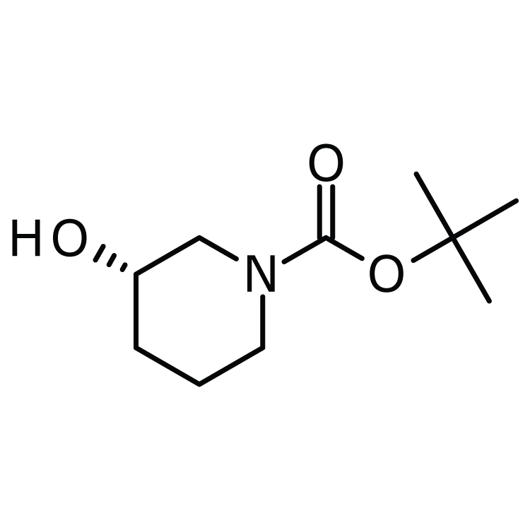 Structure of 143900-44-1 | (S)-1-Boc-3-hydroxypiperidine