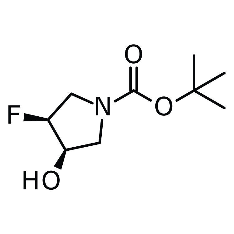 Structure of 1174020-48-4 | (3S,4R)-1-Boc-3-fluoro-4-hydroxypyrrolidine