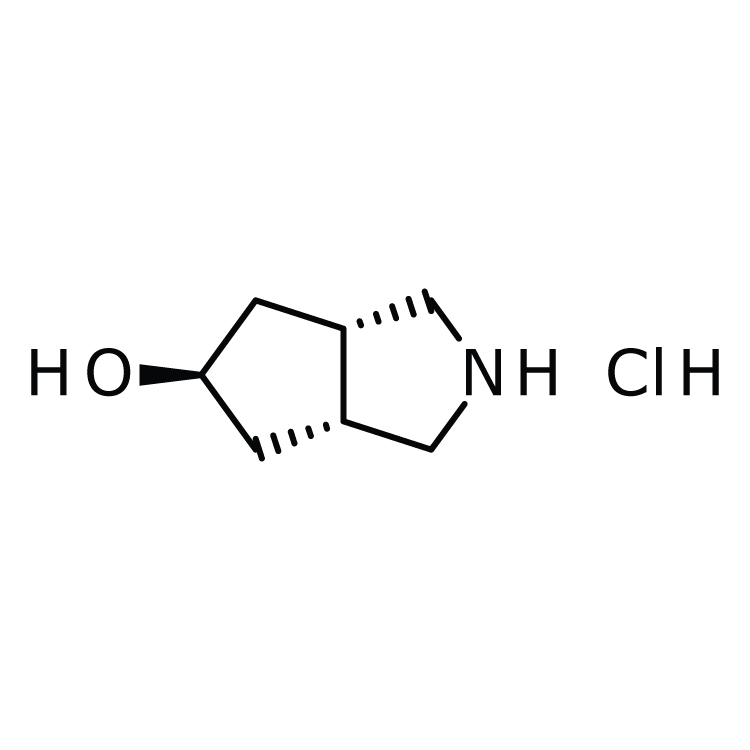 Structure of 1323417-56-6 | (3aR,5r,6aS)-rel-Octahydrocyclopenta[c]pyrrol-5-ol hydrochloride