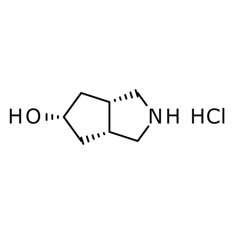 Structure of 1256240-40-0 | (3aR,5b,6aS)-rel-Octahydrocyclopenta[c]pyrrol-5-ol hydrochloride