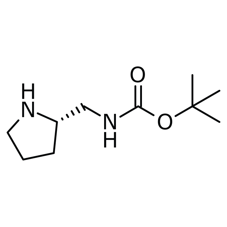 Structure of 141774-70-1 | (S)-2-(Boc-aminomethyl)pyrrolidine