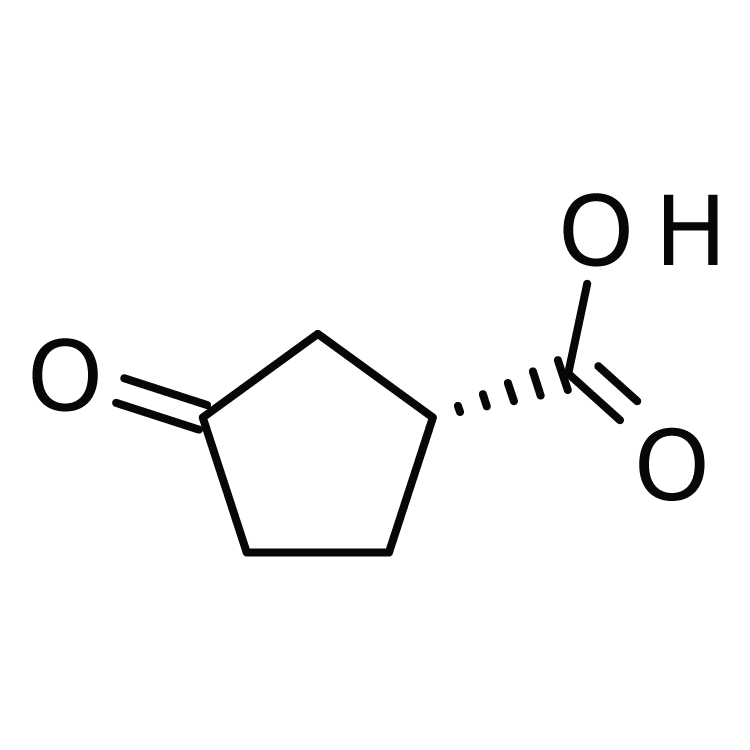 Structure of 13012-38-9 | (R)-3-Oxo-cyclopentanecarboxylic acid