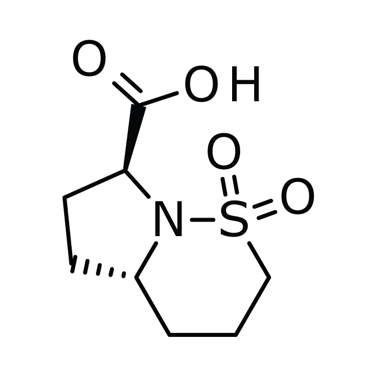 Structure of 608128-55-8 | (4aS,7S)-hexahydro-2H-pyrrolo[1,2-b][1,2]thiazine-7-carboxylic acid 1,1-dioxide