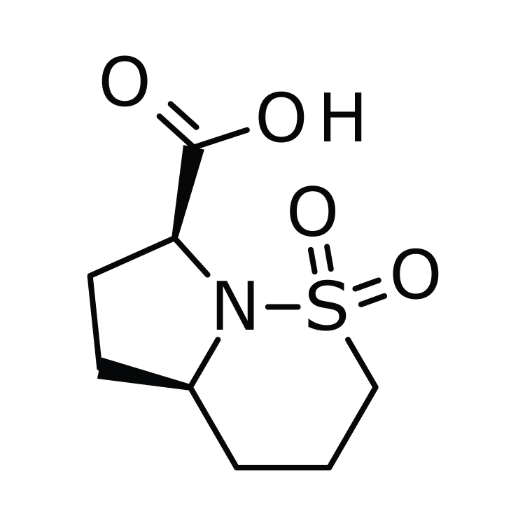 Structure of 1316754-63-8 | (4aR,7S)-hexahydro-2H-pyrrolo[1,2-b][1,2]thiazine-7-carboxylic acid 1,1-dioxide