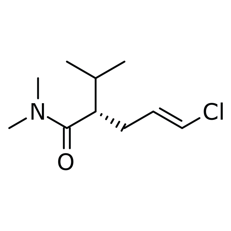 Structure of 324519-68-8 | (2S,4E)-5-Chloro-N,N-dimethyl-2-(1-methylethyl)-4-pentenamide