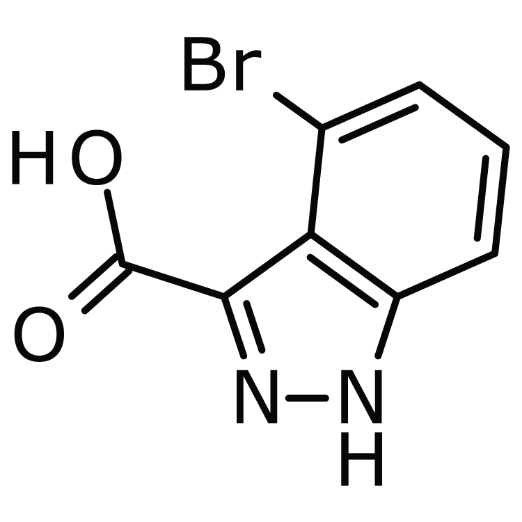 Structure of 885521-80-2 | 4-Bromo-1H-indazole-3-carboxylic acid
