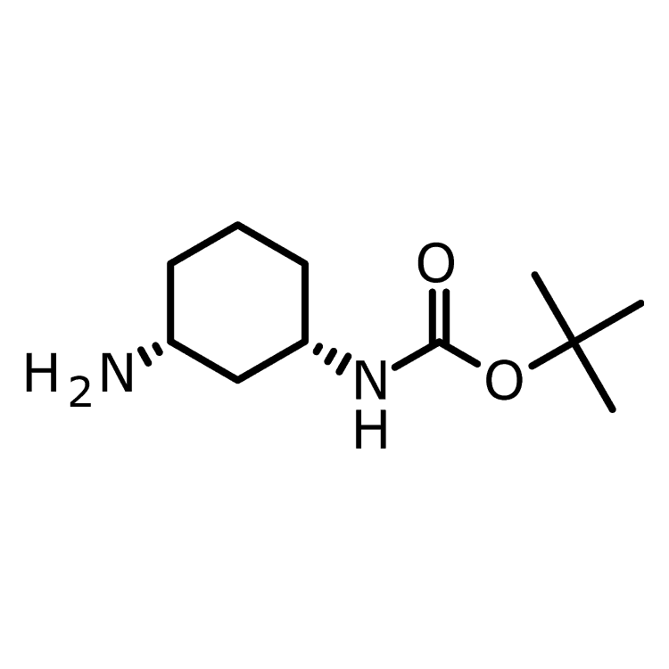 Structure of 1298101-47-9 | (1S,3R)-3-Amino-1-(BOC-amino)cyclohexane