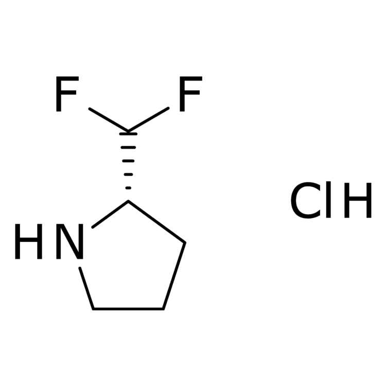Structure of 1423015-69-3 | (2S)-2-(difluoromethyl)pyrrolidine hydrochloride