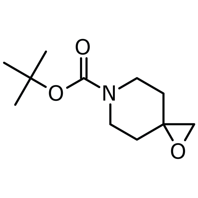 Structure of 147804-30-6 | 1-Oxa-6-azaspiro[2.5]octane-6-carboxylic acid tert-butyl ester