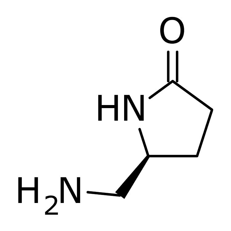 Structure of 145414-31-9 | (5S)-5-(aminomethyl)pyrrolidin-2-one