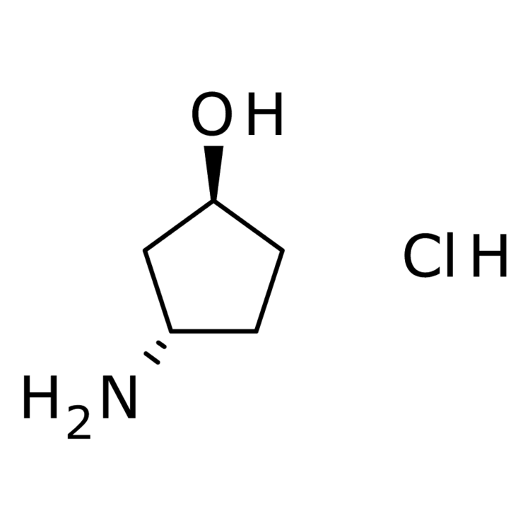 Structure of 1523530-42-8 | (1S,3S)-3-aminocyclopentan-1-ol hydrochloride