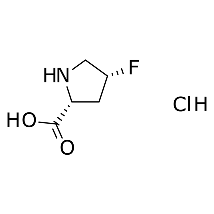 Structure of 1523541-82-3 | (2R,4R)-4-fluoropyrrolidine-2-carboxylic acid hydrochloride