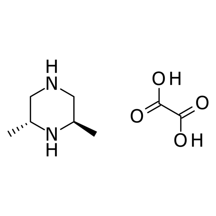 Structure of 1523541-98-1 | (2R,6R)-2,6-dimethylpiperazine;  oxalic acid